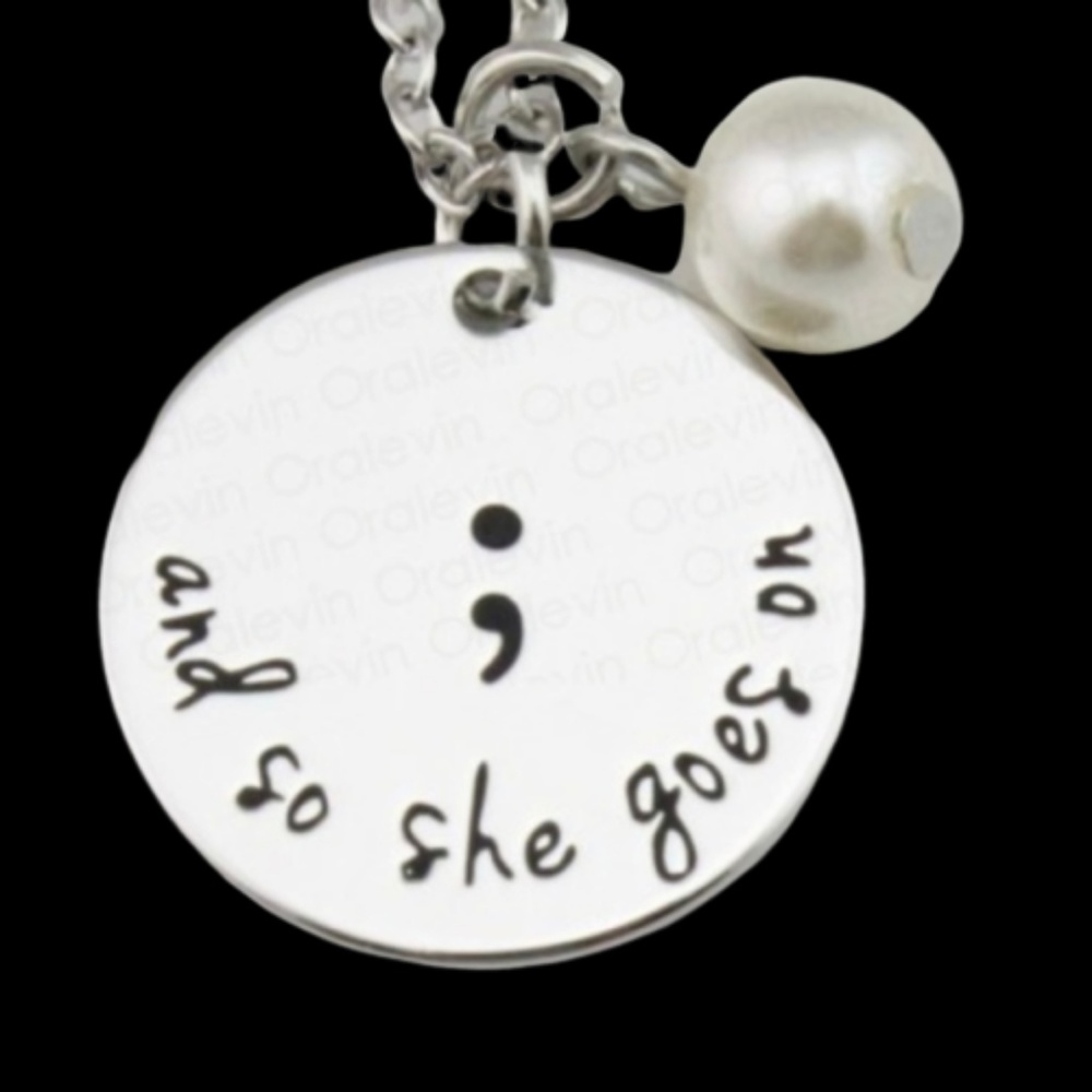 And So She Goes On Necklance